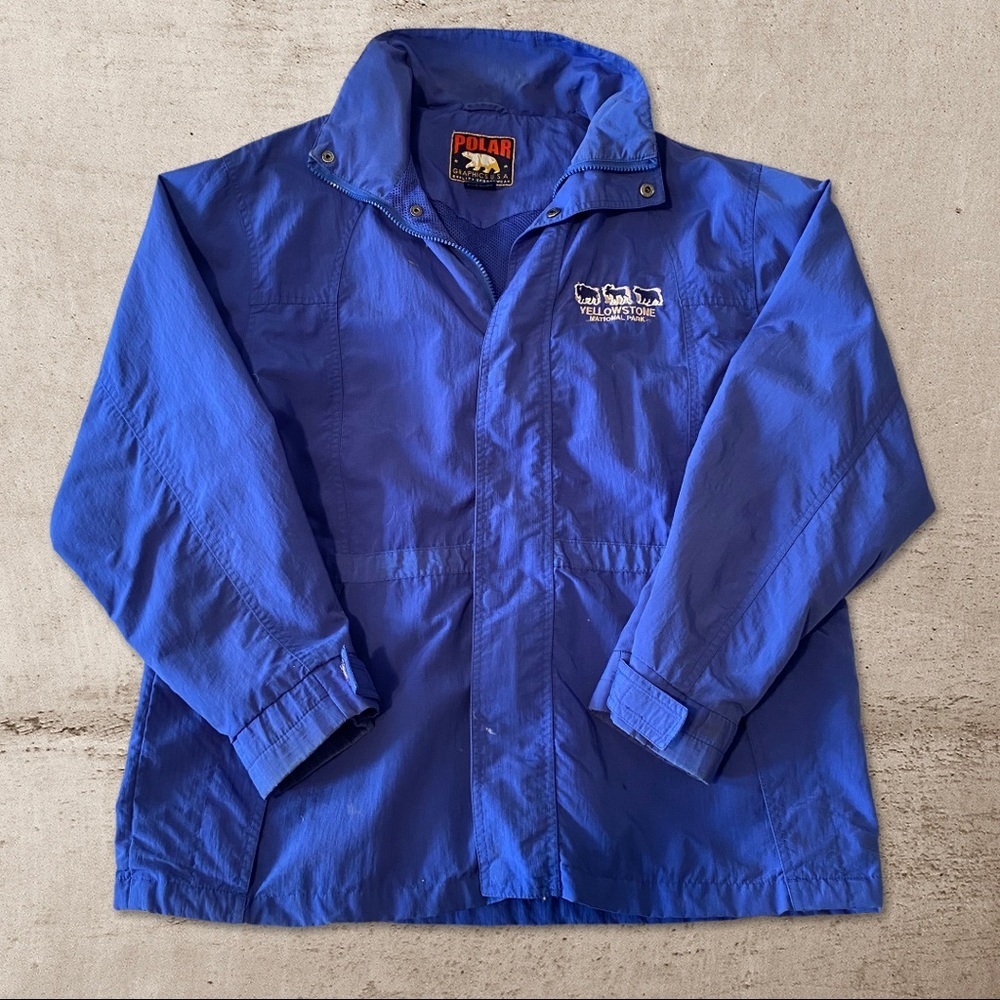 Yellow Stone vintage windbreaker jacket blue
